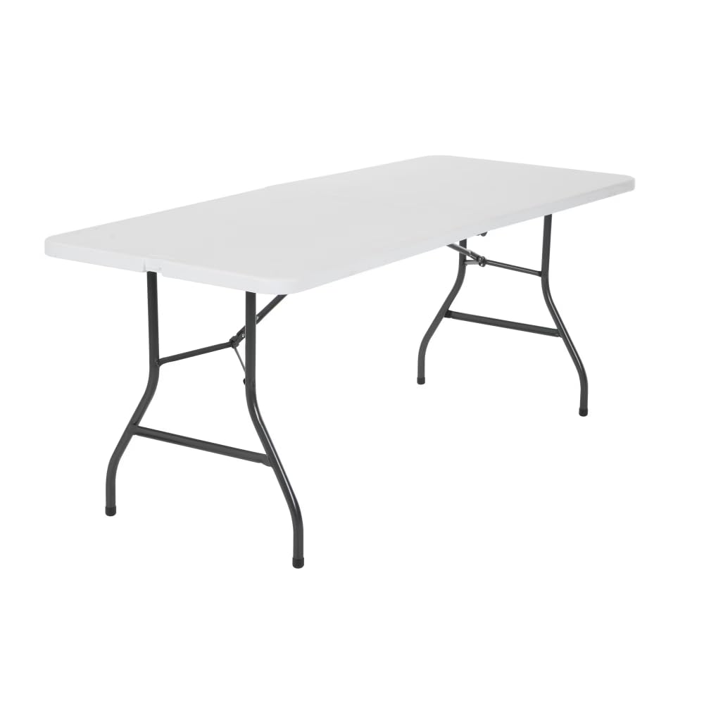 6 Foot Folding Table White Speckle Q19876