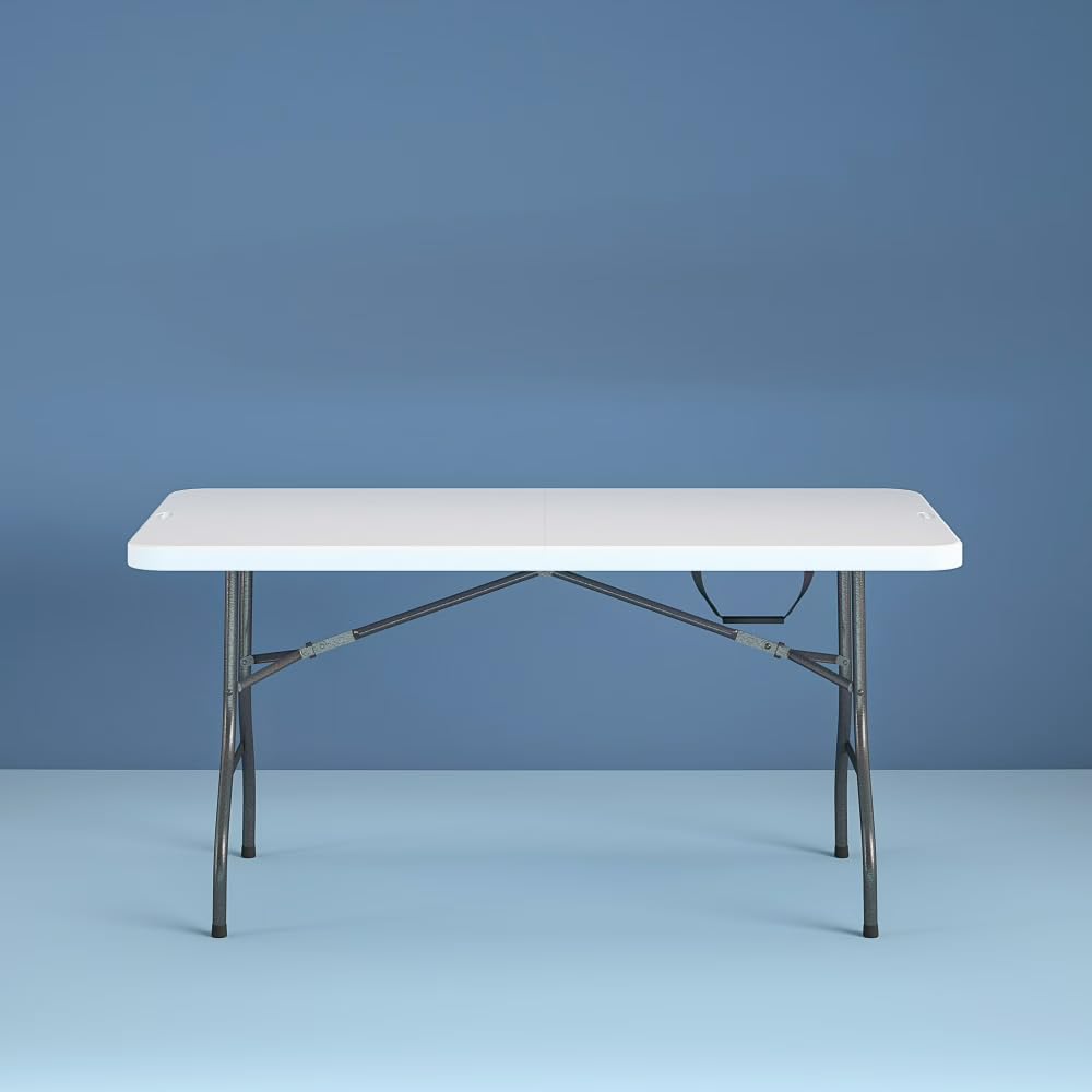 6 Foot Folding Table White Speckle Q19876