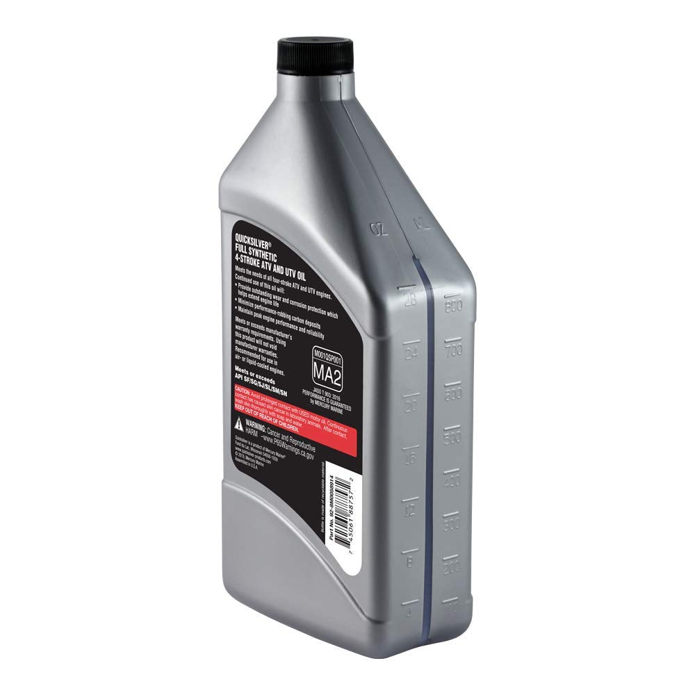 5W-40 Full Synthetic 4-Stroke ATV Engine Oil, 1 Quart C6278