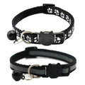 2 Pack Black Cat Collars with Bell T355