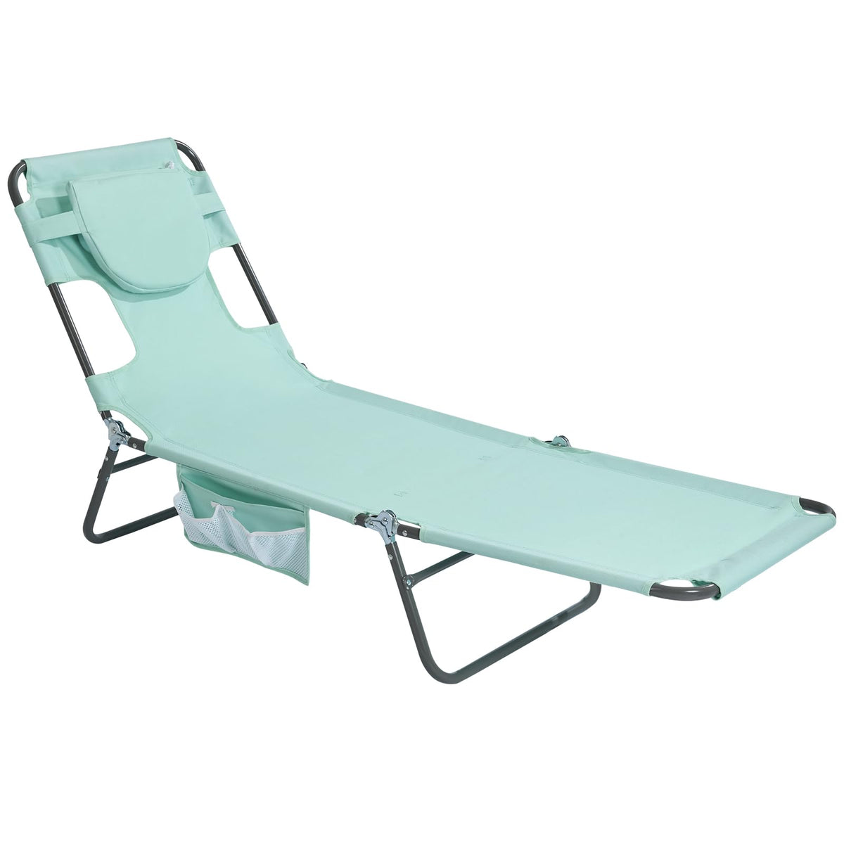 Portable Folding Beach Chair with Face Hole G7885
