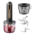 Electric Mini Food Processor, 4-Cup Portable USB, Black Q893