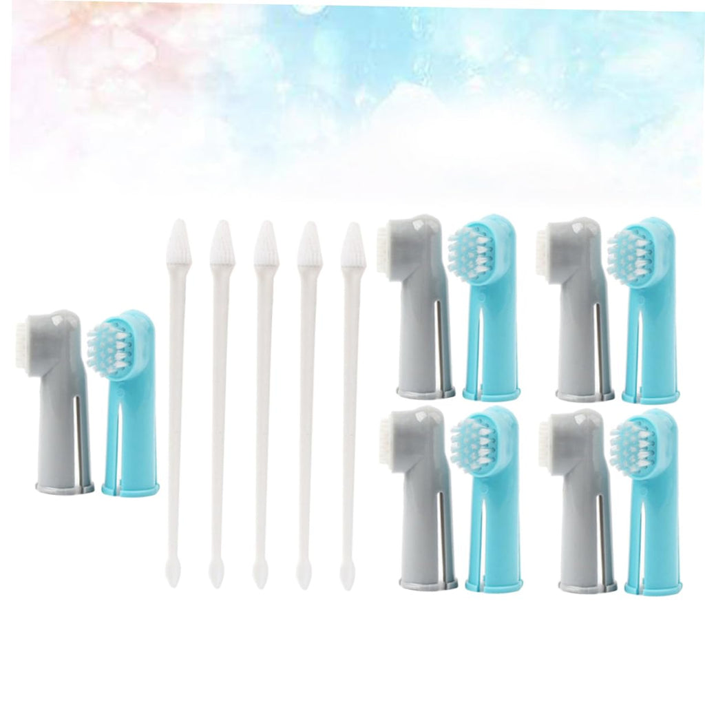 15 Pc Dual-Headed and Finger Pet Toothbrushes Q4800
