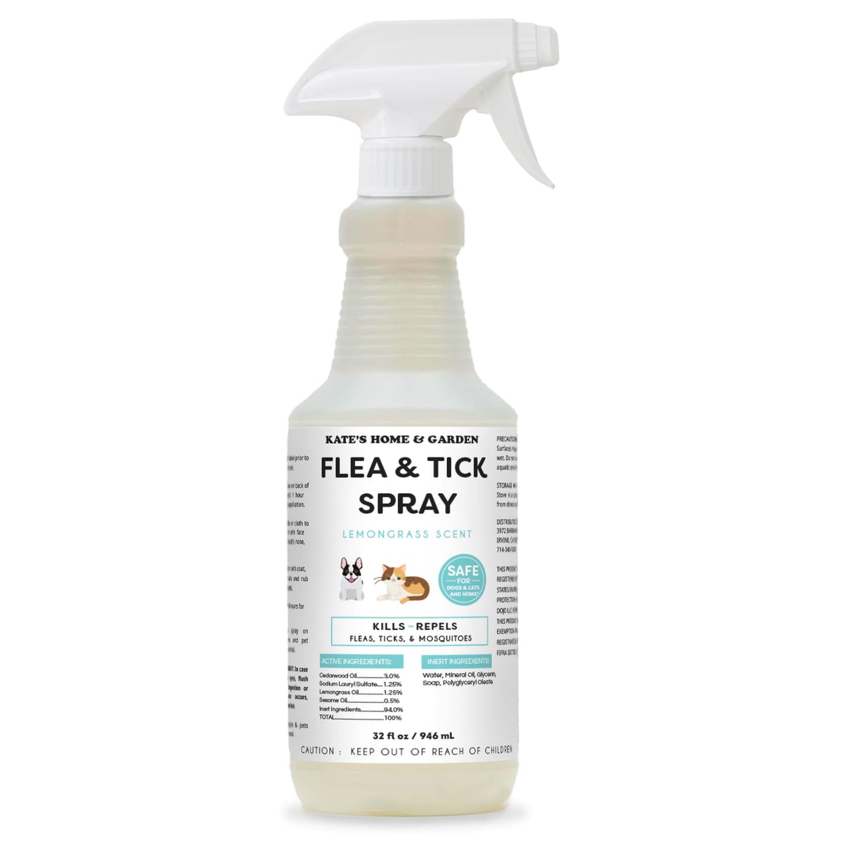 Flea and Tick Spray for Dogs & Cats 32oz F276509