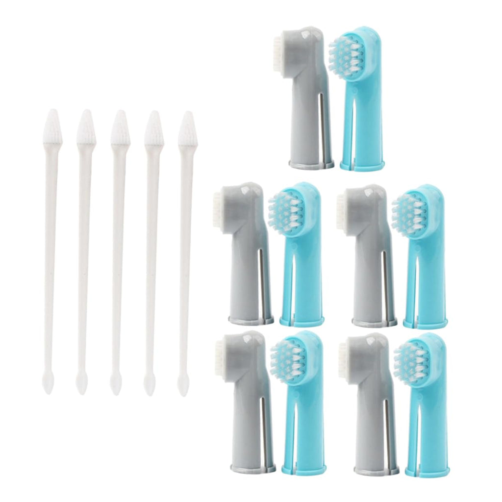 15 Pc Dual-Headed and Finger Pet Toothbrushes Q4800