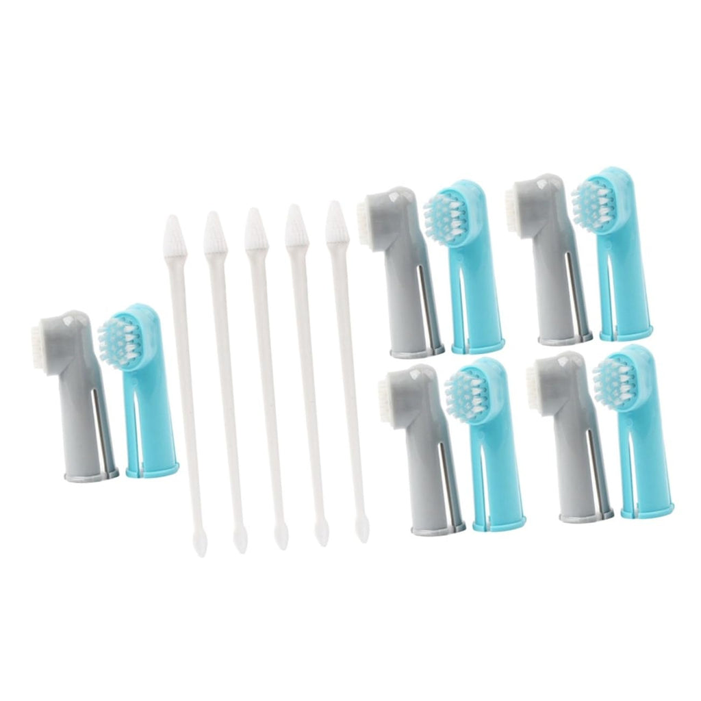 15 Pc Dual-Headed and Finger Pet Toothbrushes Q4800
