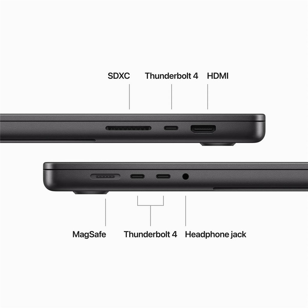 2023 MacBook Pro Laptop M3 Pro chip 16.2-inch Liquid Retina XDR Display 18GB Unified Memory 512GB SSD Storage Space Black C600781