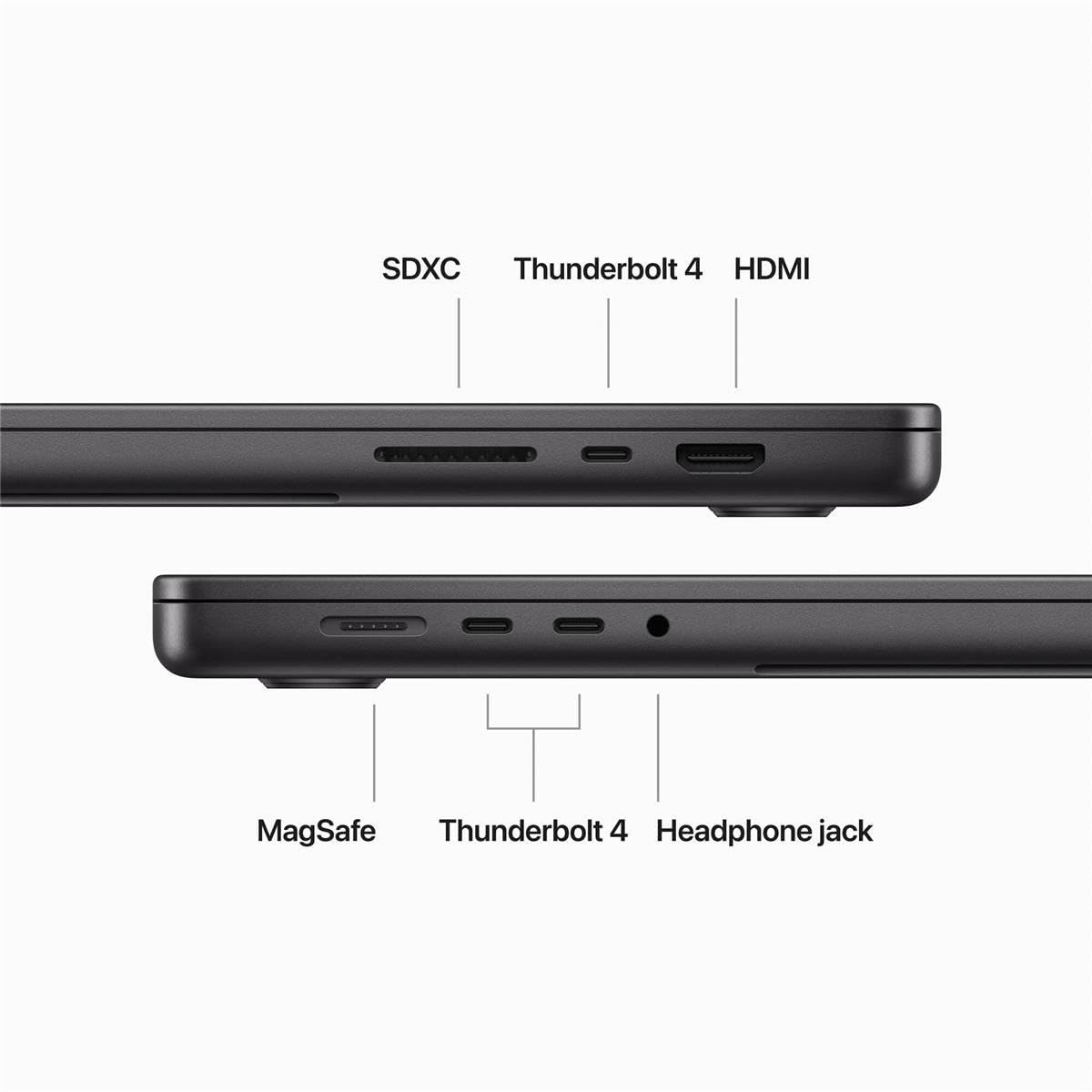 2023 MacBook Pro Laptop M3 Pro chip 16.2-inch Liquid Retina XDR Display 18GB Unified Memory 512GB SSD Storage Space Black C600781