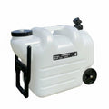 Black Portable Water Container with Faucet and Wheels H5836