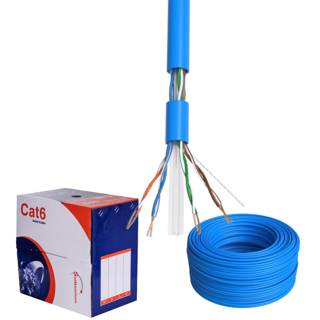 1000ft Plenum Cat6 Solid 23AWG Network Cable T106