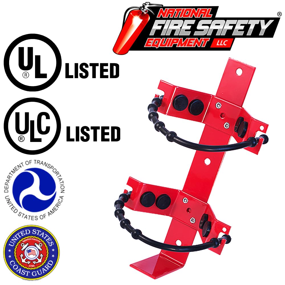 2.5 Lb Heavy Duty Boat Fire Extinguisher Bracket with Cords D42027