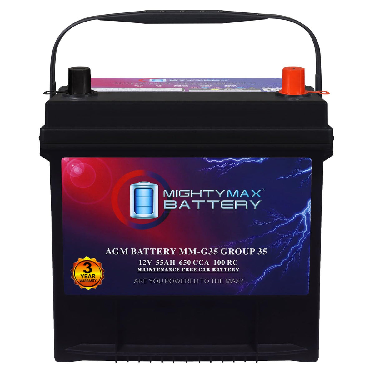 12V 55Ah AGM Replacement Battery Z860910