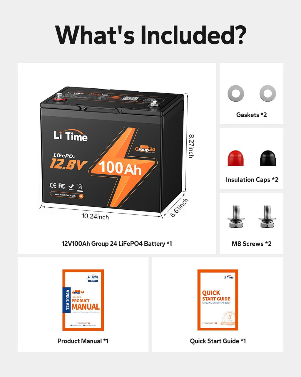 12v 100Ah LiFePO4 Lithium Battery Z9737