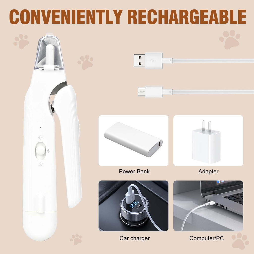 2-in-1 Dog Nail Grinder & Clippers with Light E135