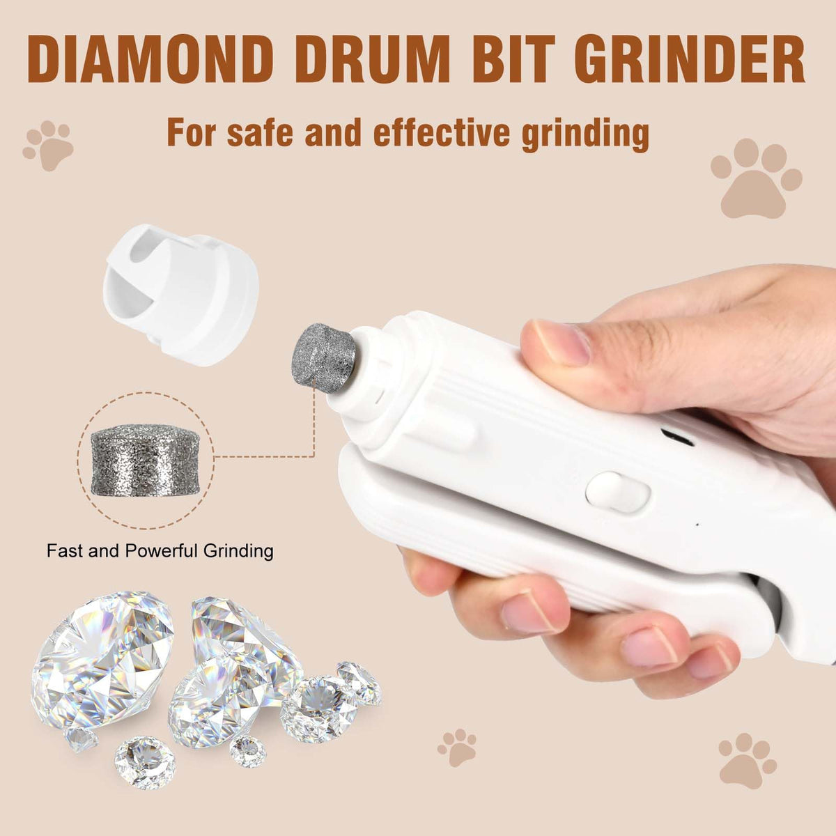 2-in-1 Dog Nail Grinder & Clippers with Light E135