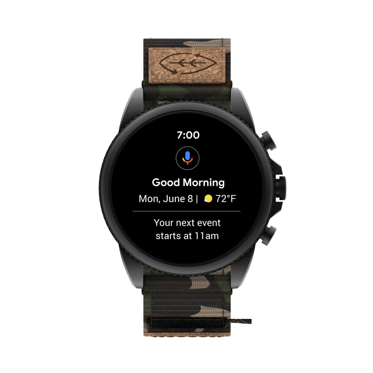 Black Stainless Steel Touchscreen Smart Watch X74855
