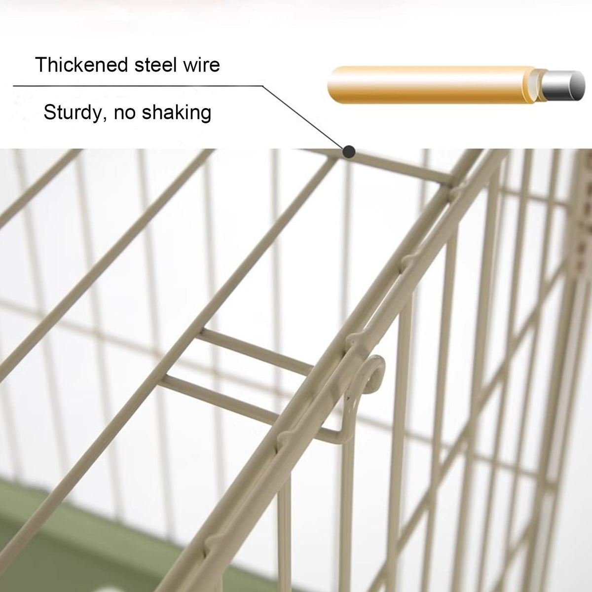 Foldable 4 Tier Detachable Cat Cage with Hammock A424400