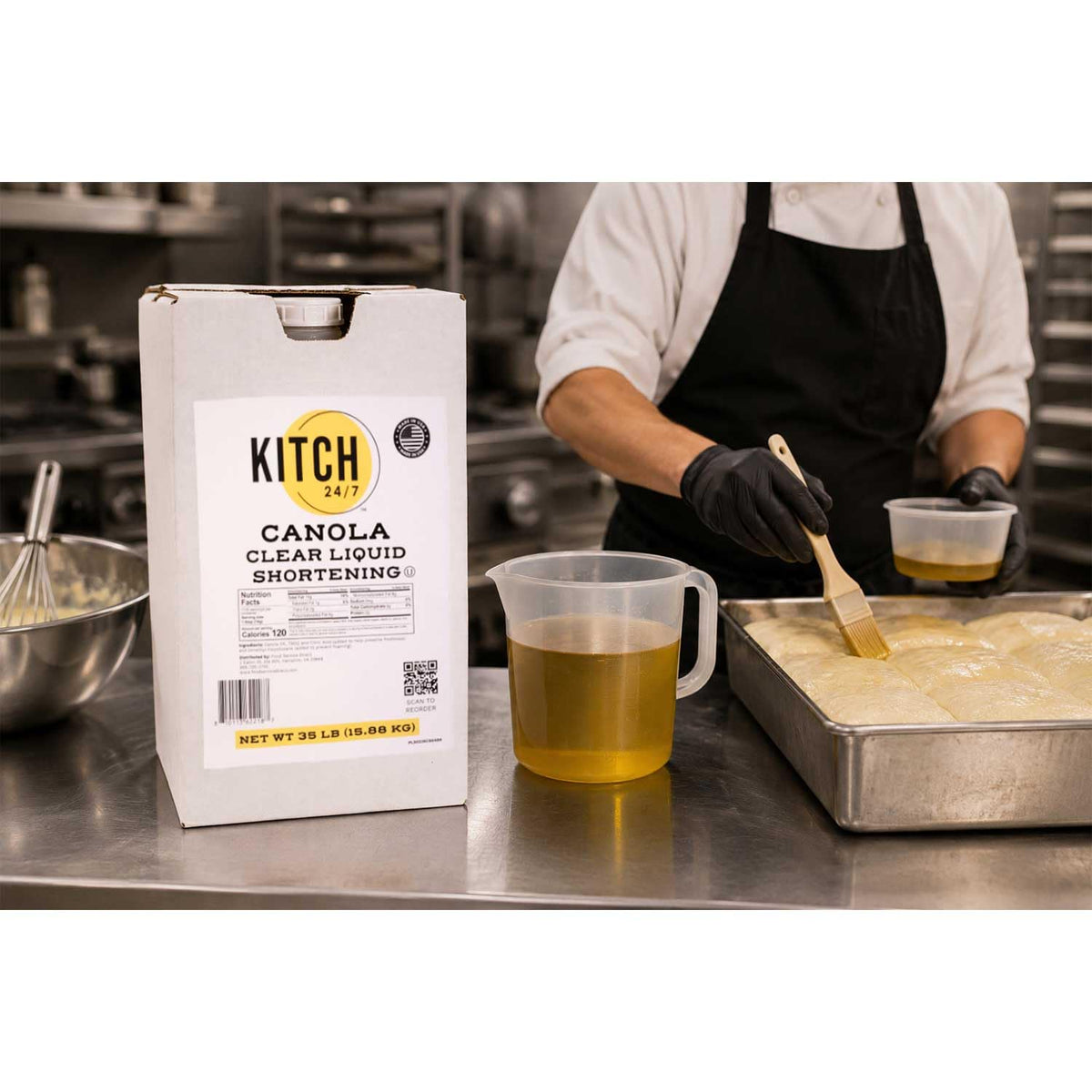 Canola Clear Liquid Shortening 35 lb Bulk P3653
