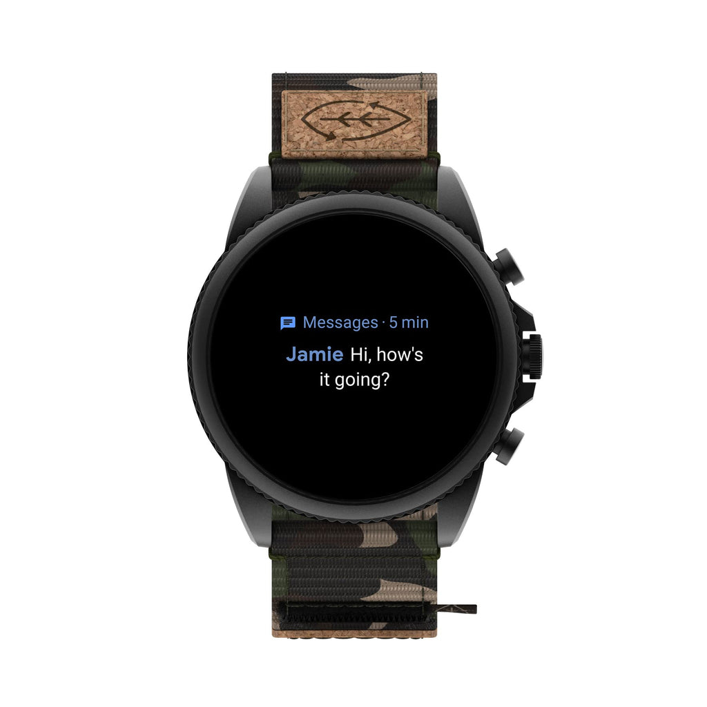 Black Stainless Steel Touchscreen Smart Watch X74855