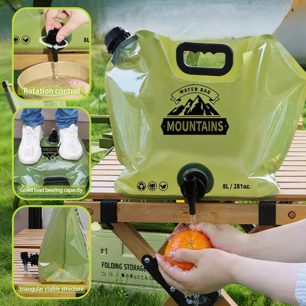 8L Collapsible Water Container with Faucet O819