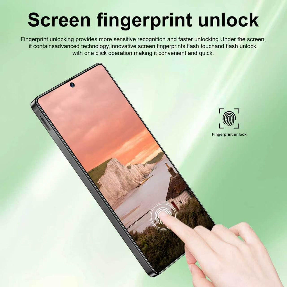 Unlocked Android 14 Smartphone 7000mAh 6.99" HD Screen 16+512GB Dual SIM 5G I6495