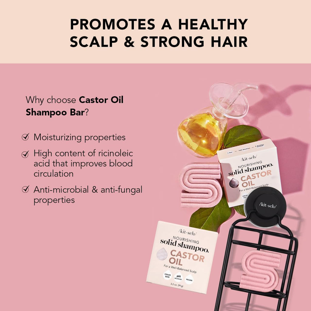 Castor Oil Shampoo + Coconut Oil Conditioner and Shower Filter Bundle K55518