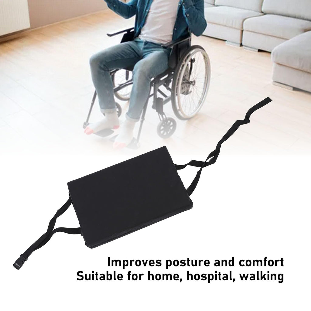 Padded Wheelchair Foot Rest Extender, 16 x 20 x 1in Black O21863
