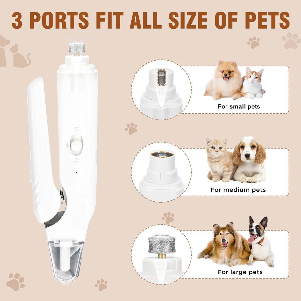 2-in-1 Dog Nail Grinder & Clippers with Light E135