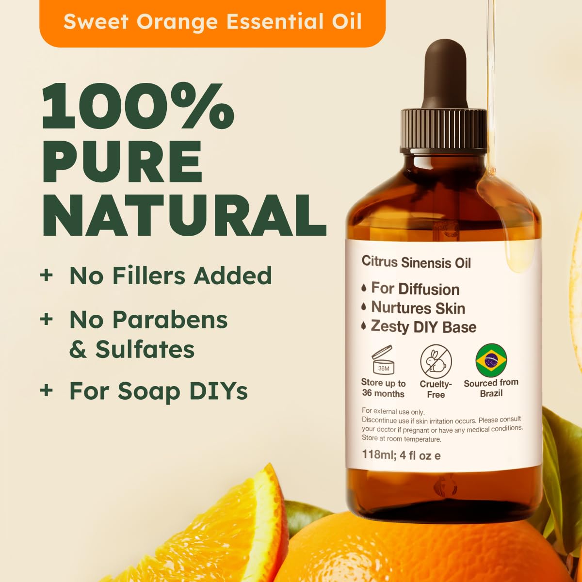 Lavender & Orange Essential Oil Set 2x4 fl oz C776670