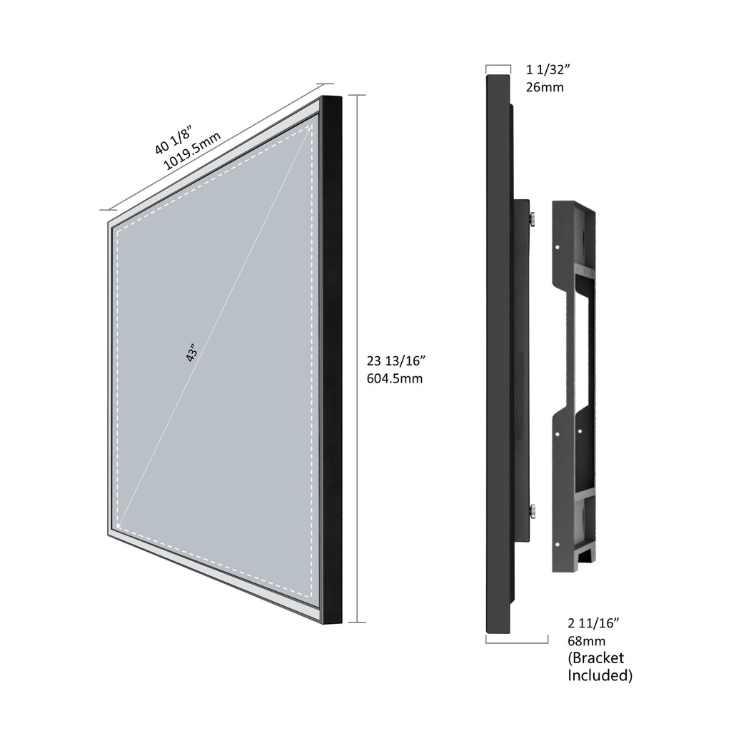 43" 4K UHD Smart Mirror TV with LED Light Q251