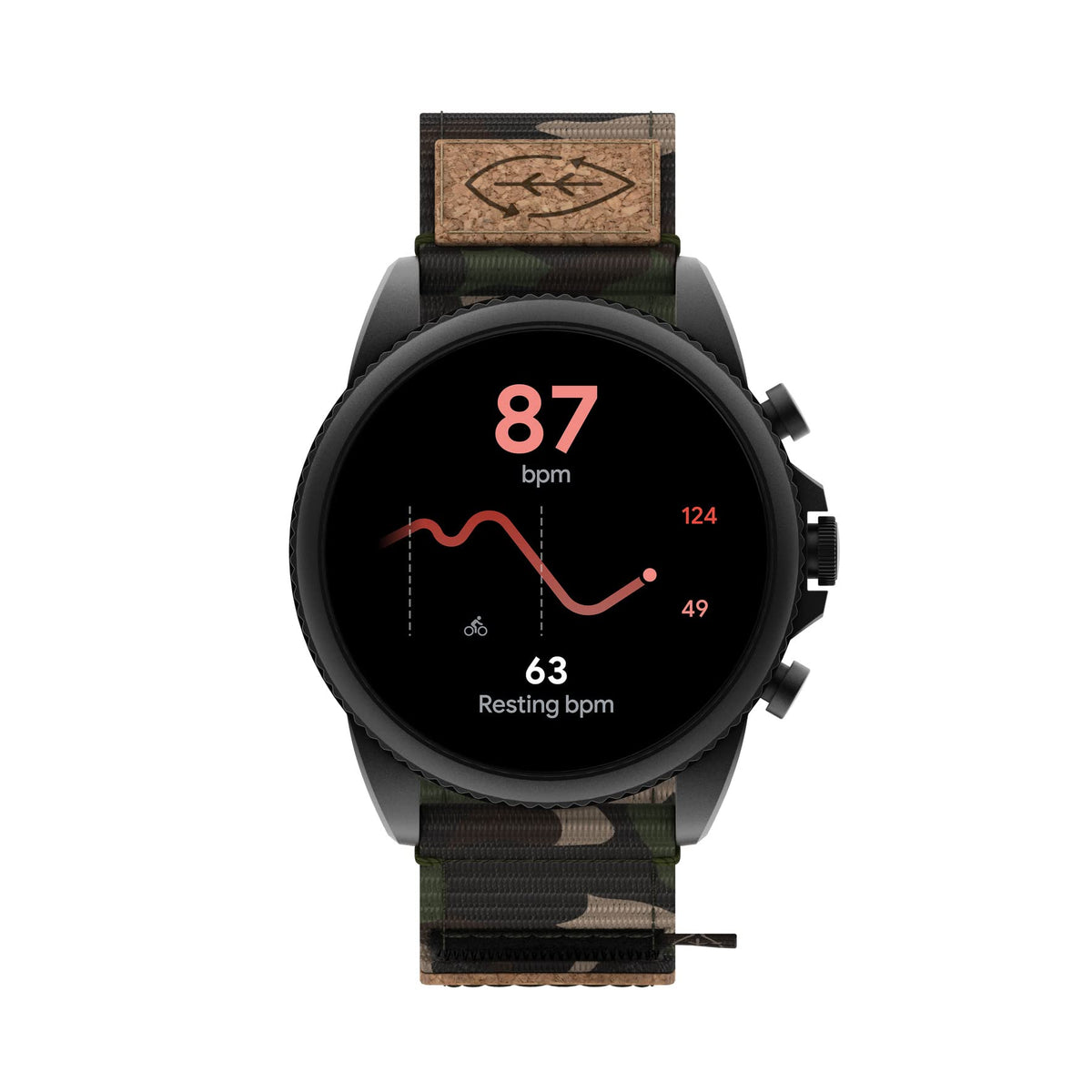 Black Stainless Steel Touchscreen Smart Watch X74855