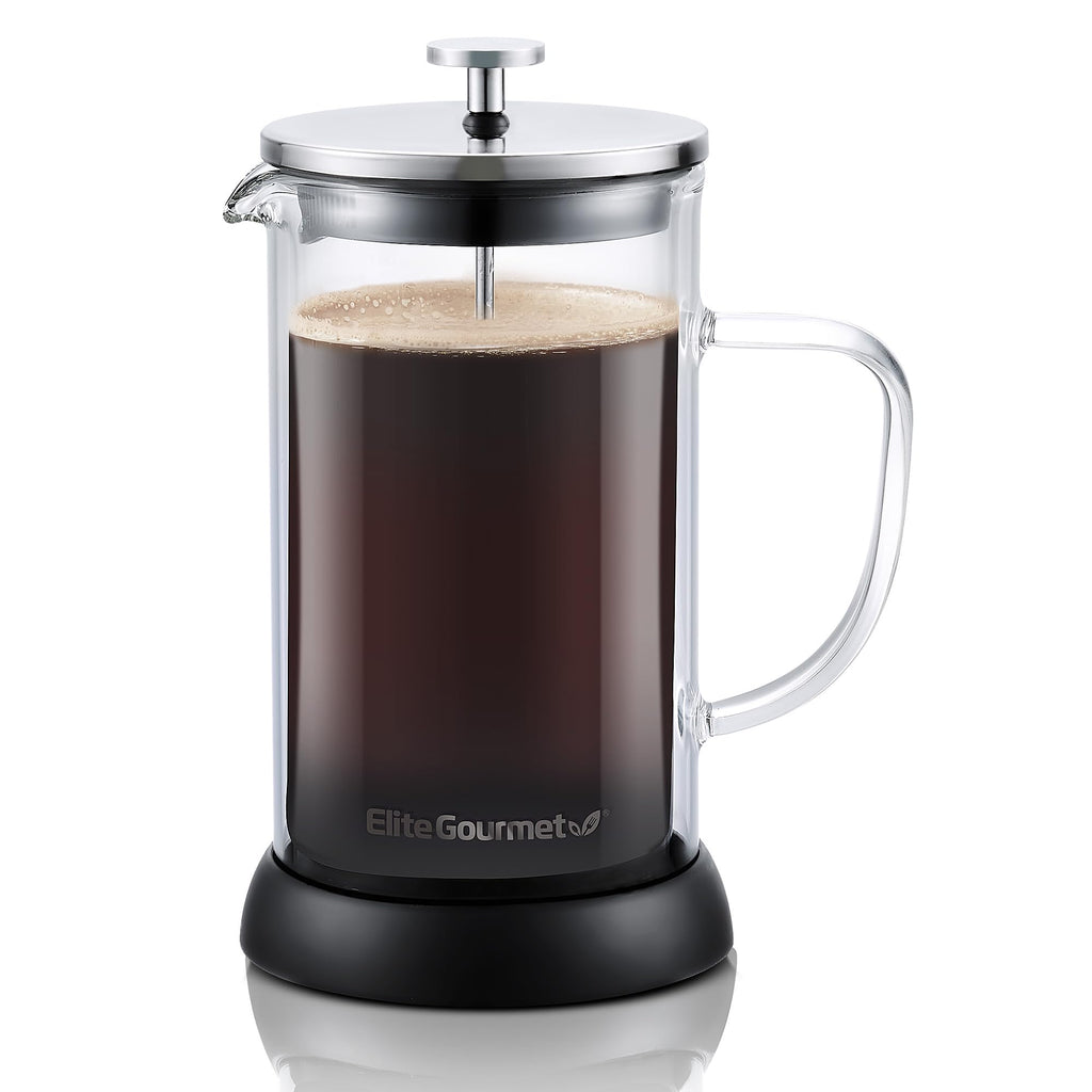 French Press Coffee Maker 1-Liter Glass Carafe Q543317