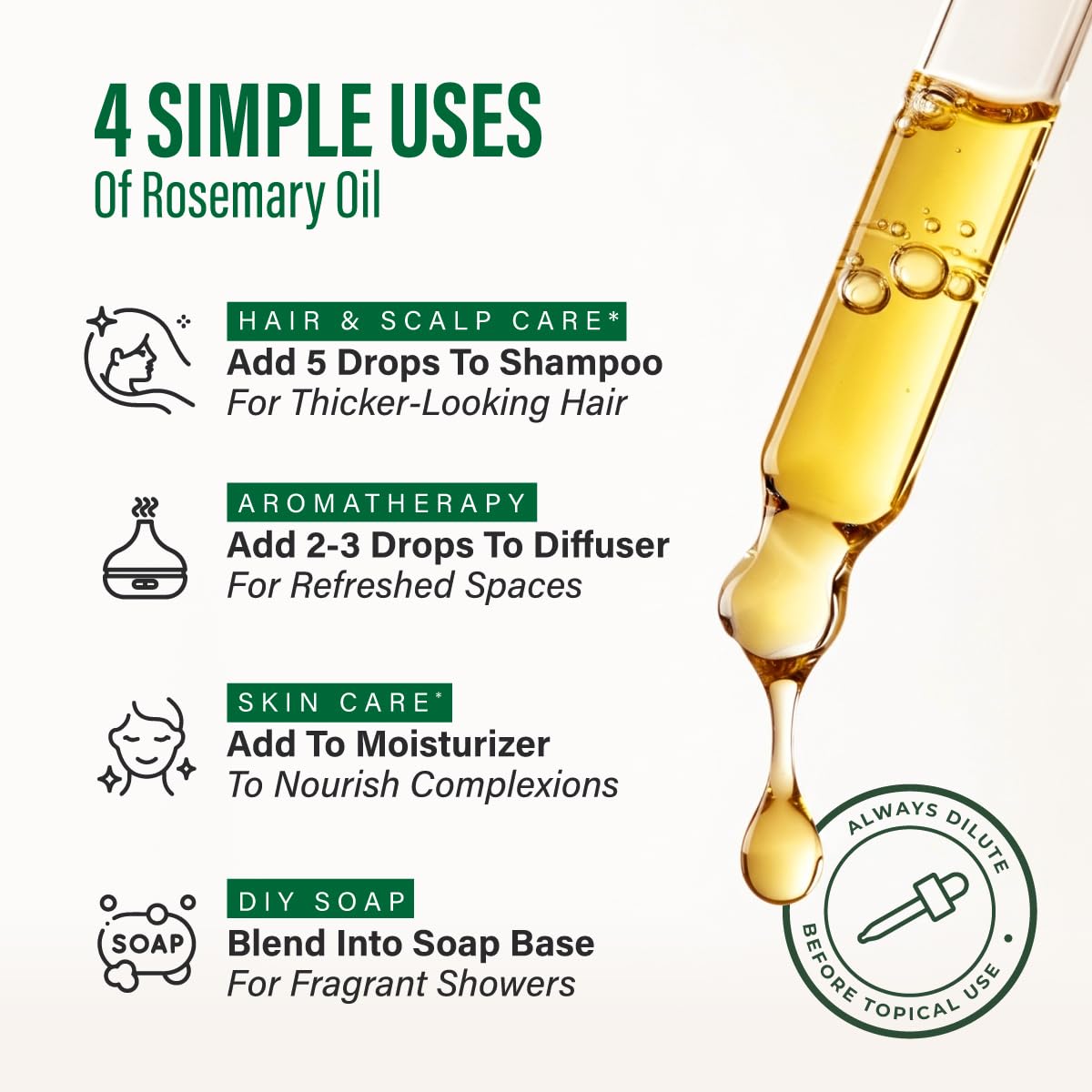 Rosemary Essential Oil 4 Fl Oz Pack of 3 O356128