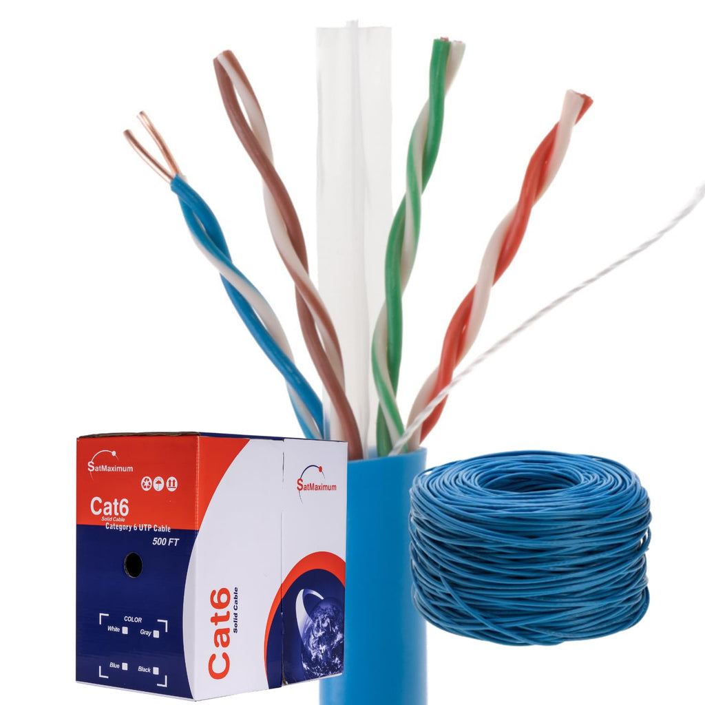 1000ft Plenum Cat6 Solid 23AWG Network Cable T106