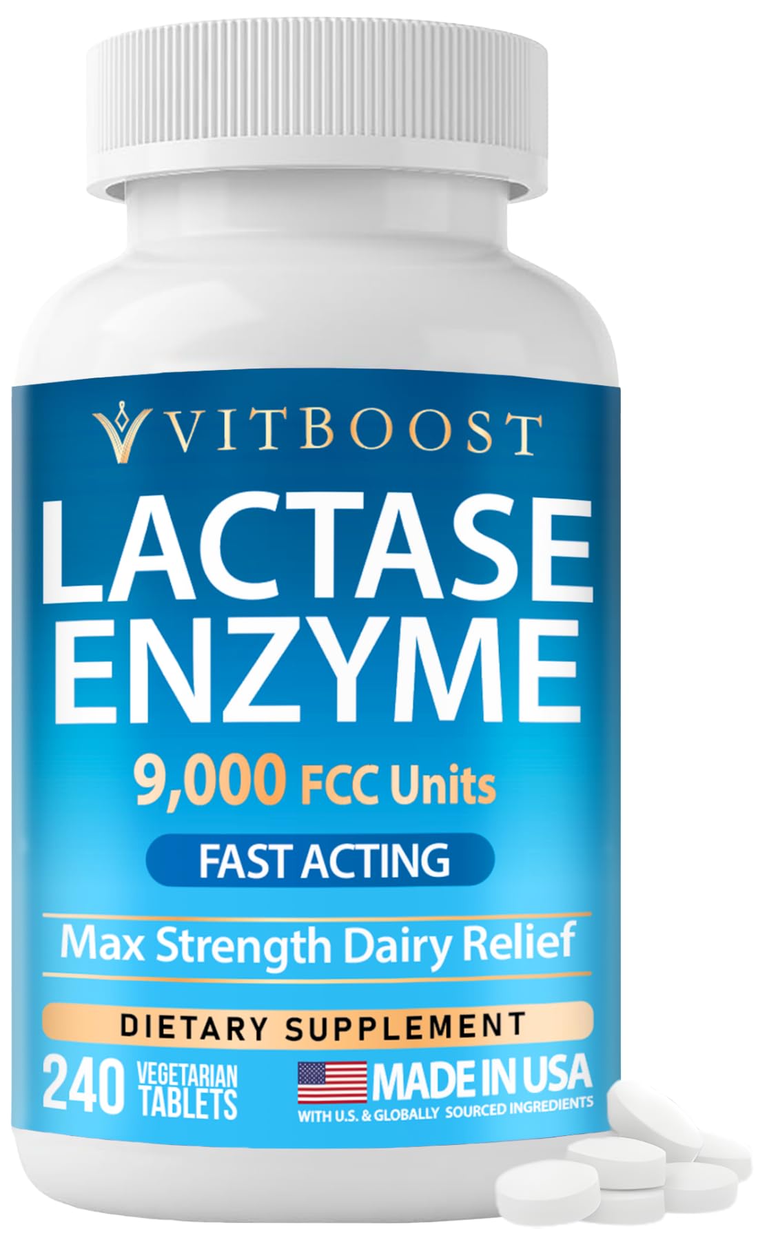 Lactase Enzyme 240 Tablets J58860