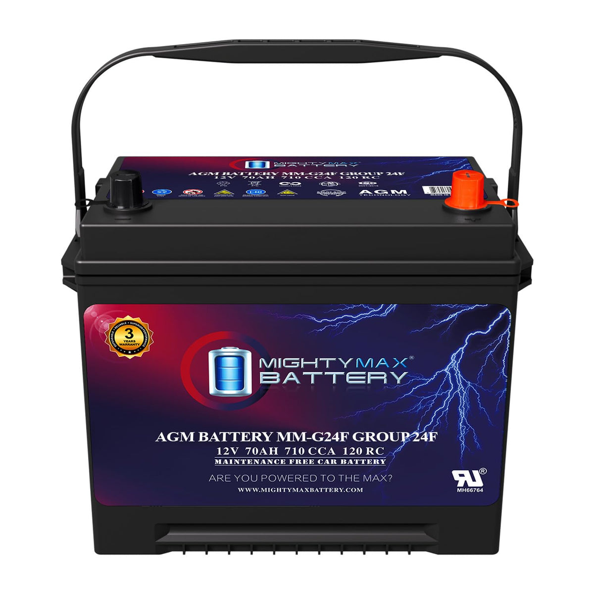 12V 70Ah AGM Replacement Battery O183084