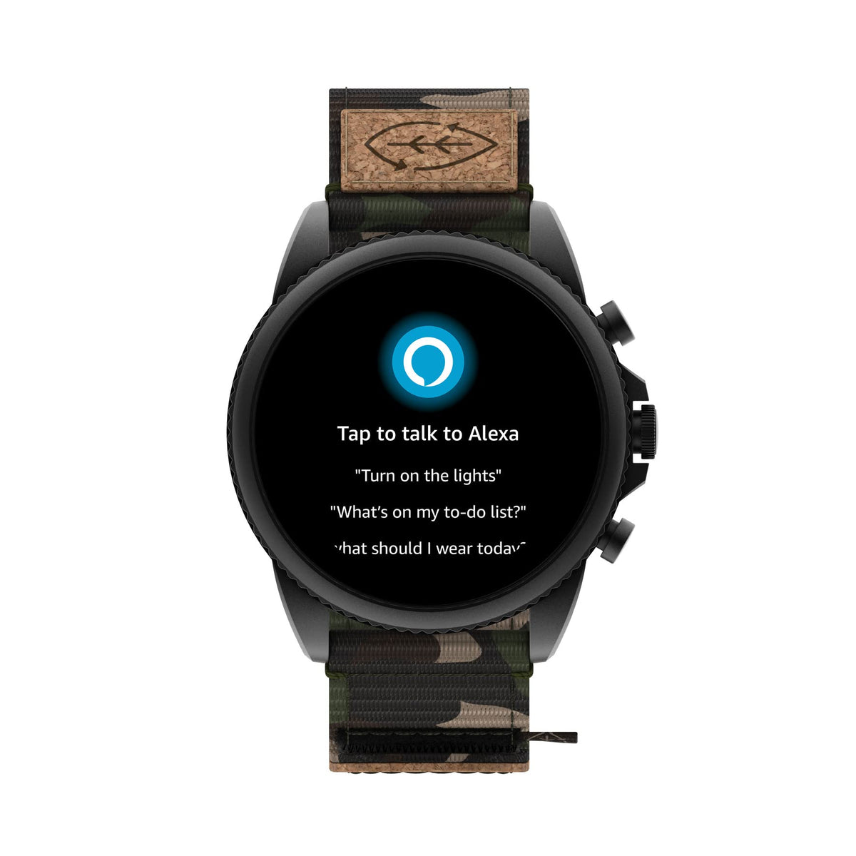Black Stainless Steel Touchscreen Smart Watch X74855