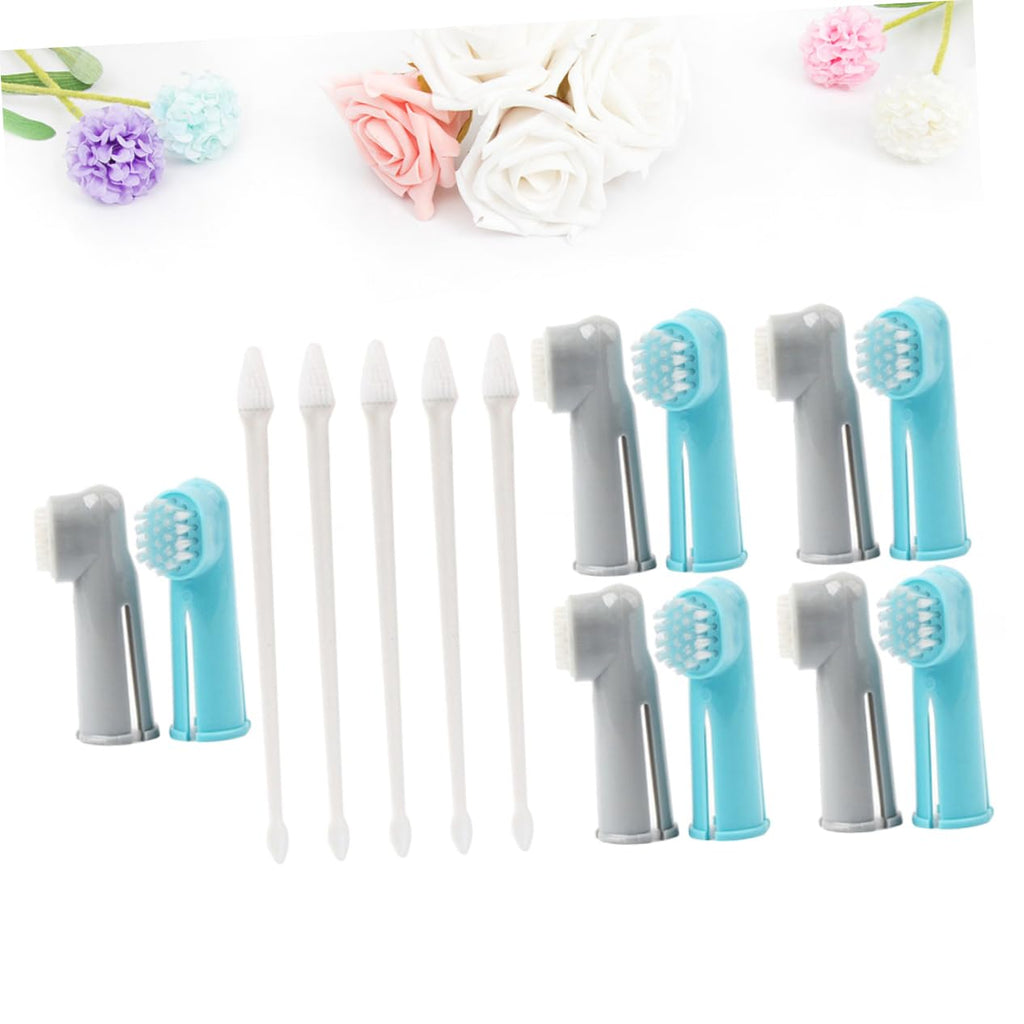 15 Pc Dual-Headed and Finger Pet Toothbrushes Q4800