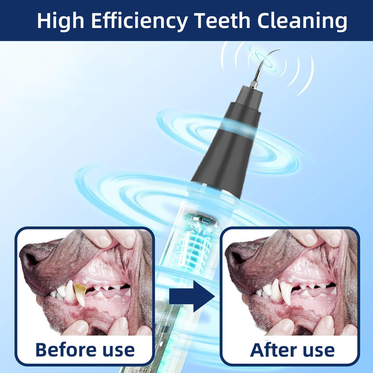 Ultrasonic Pet Plaque Remover with LED Light N696722