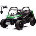 2 Seater 24V 10Ah Ride On Dump Truck with EVA Tires, Green E2106