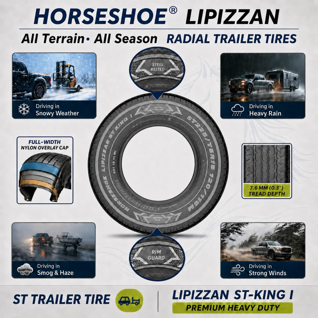 ST205/75R15 10-Ply Trailer Tires X94649