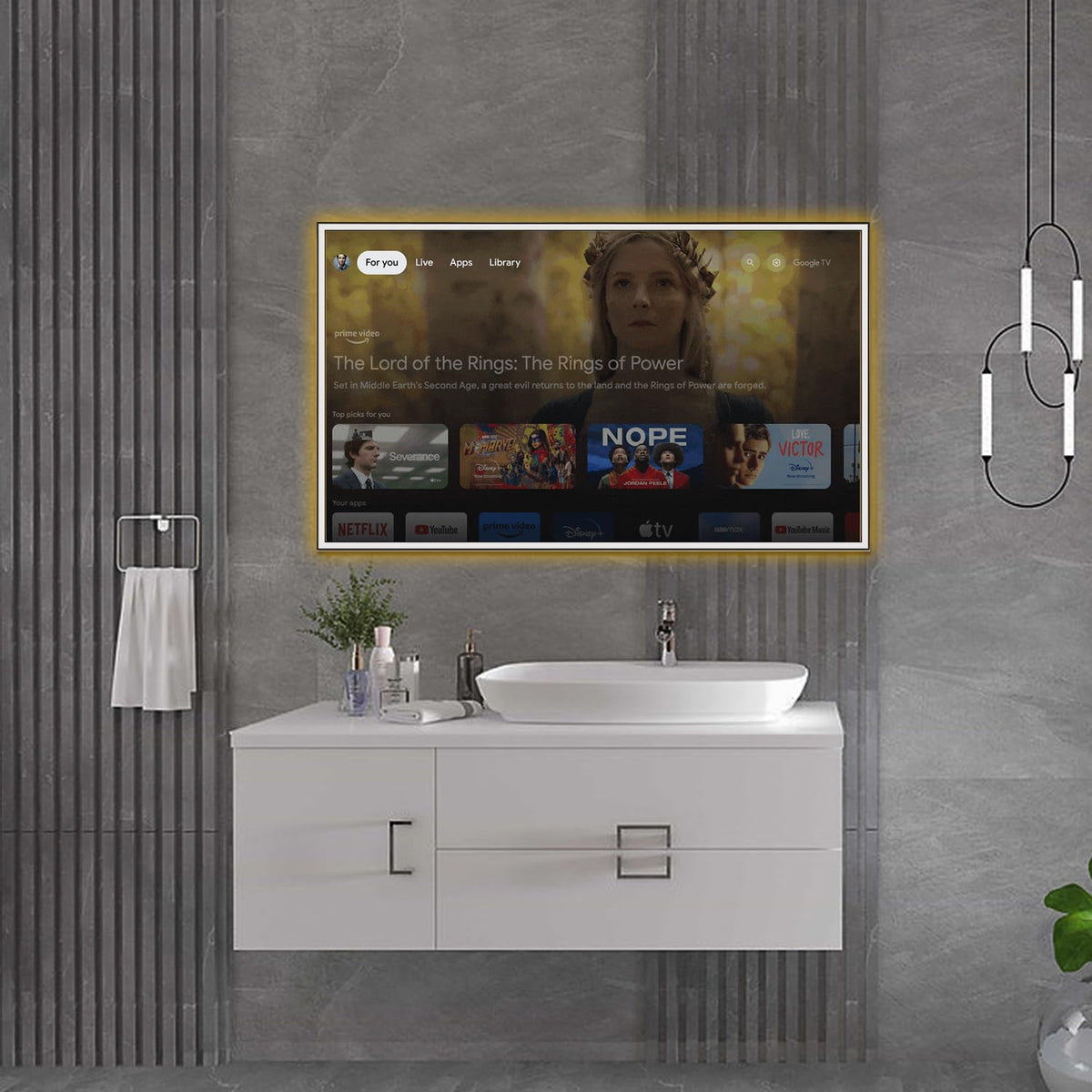 43" 4K UHD Smart Mirror TV with LED Light Q251