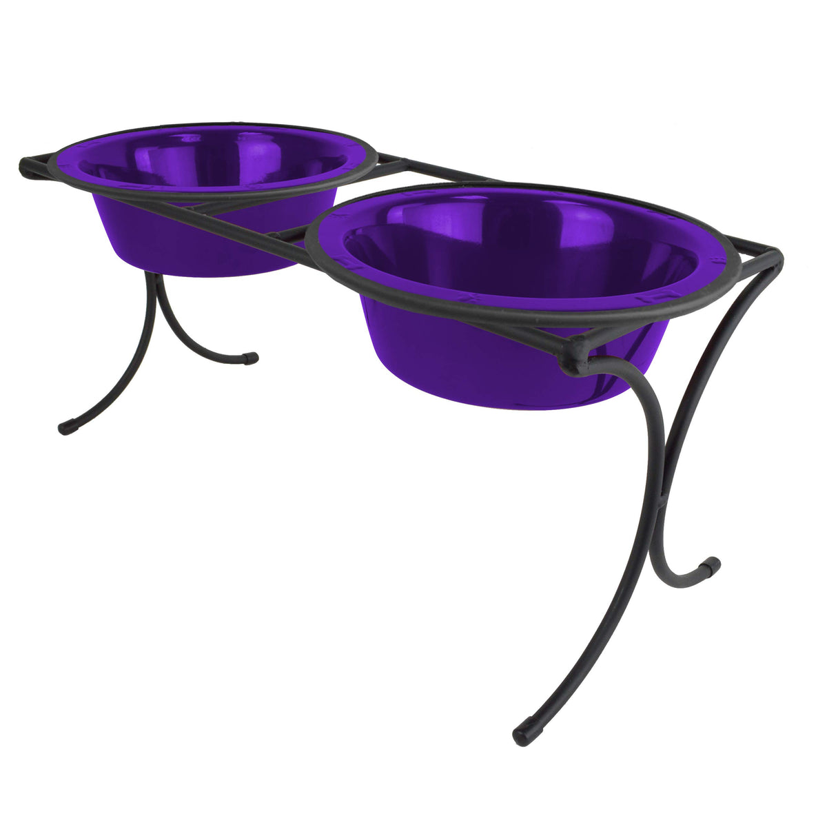 Stainless Steel Dog Bowls Double Diner Feeder A41173