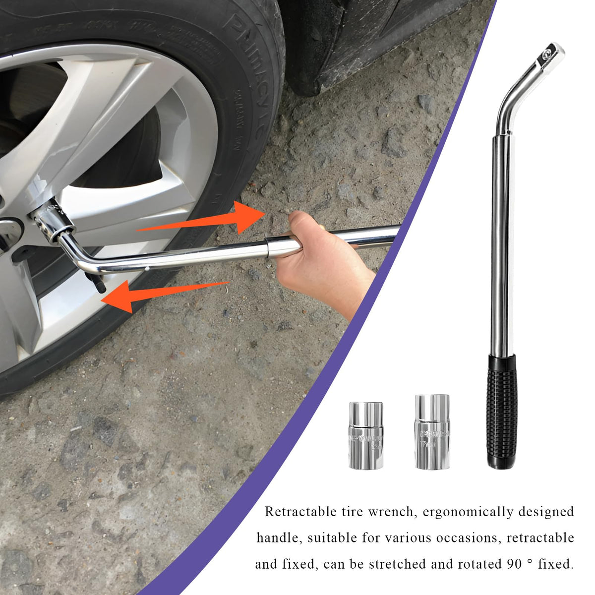 2 Ton Scissor Jack with Lug Wrench B848