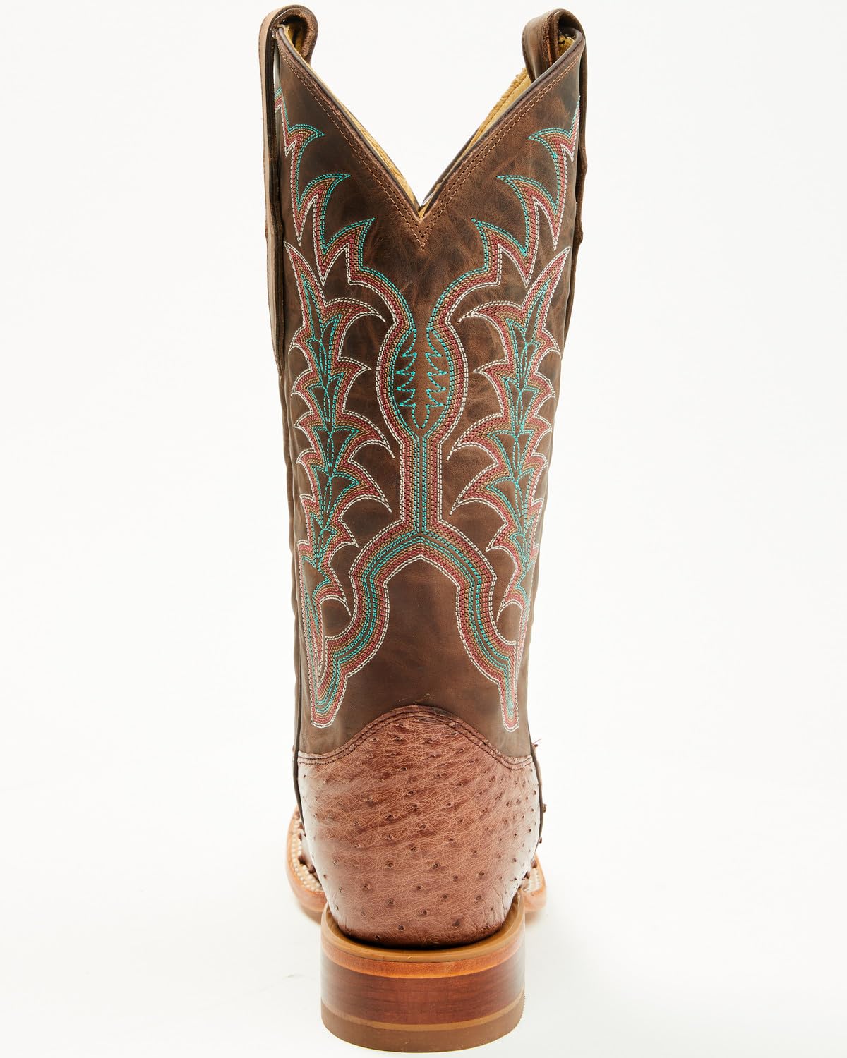 Men's Ostrich Western Boot Broad Square Toe O839