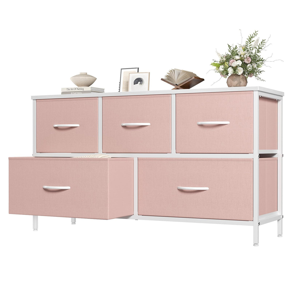Pink 5 Drawer Dresser C72578