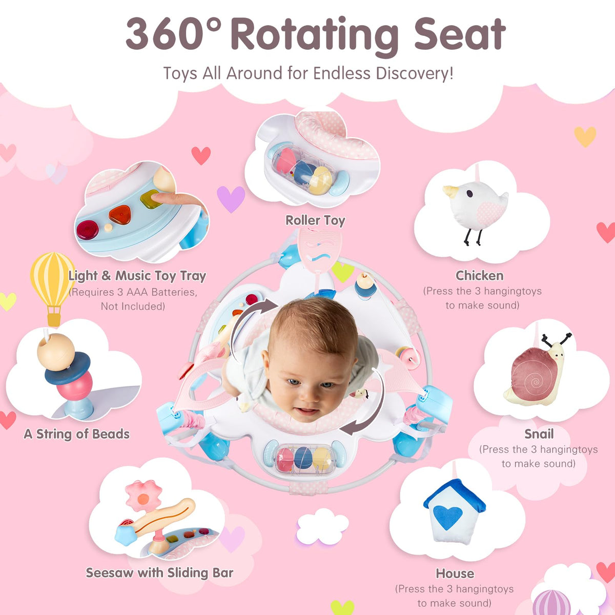 3-in-1 Baby Activity Center P6550