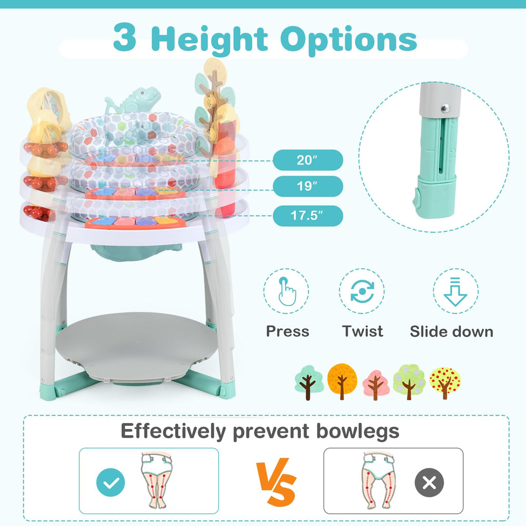 5 in 1 Baby Activity Center with Removable Toys White T11567