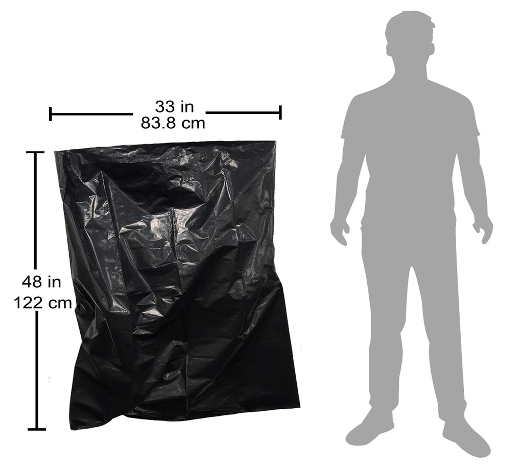 42 Gallon Black Heavy Duty Contractor Trash Bags Q916