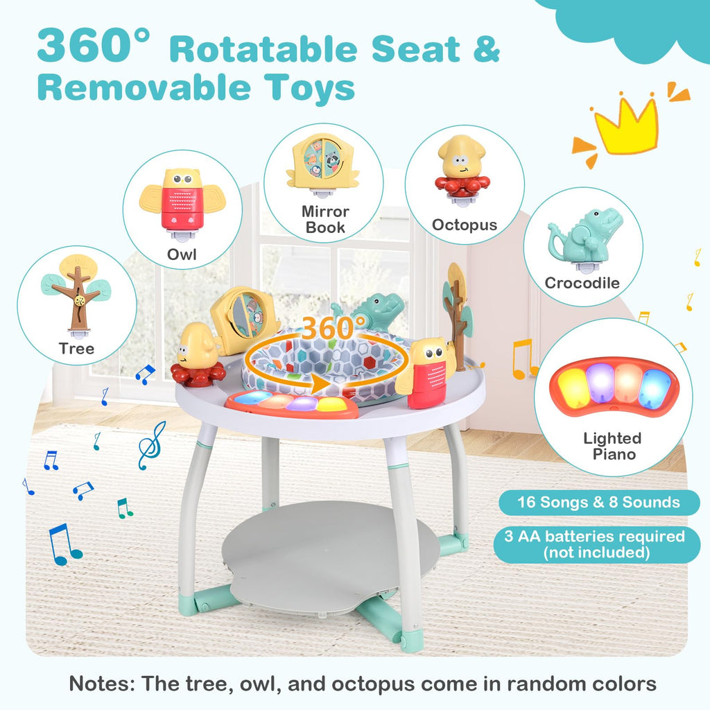 5 in 1 Baby Activity Center with Removable Toys White T11567